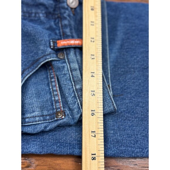 LRG Mens Blue Jeans Size 30x30 Distressed Denim Relaxed Fit Embroidered Pocket - Picture 9 of 9